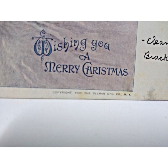 Santa Claus Christmas Postcard Fantasy Ullman St Nicks Head Mountain Beard 1906 - Picture 3 of 5